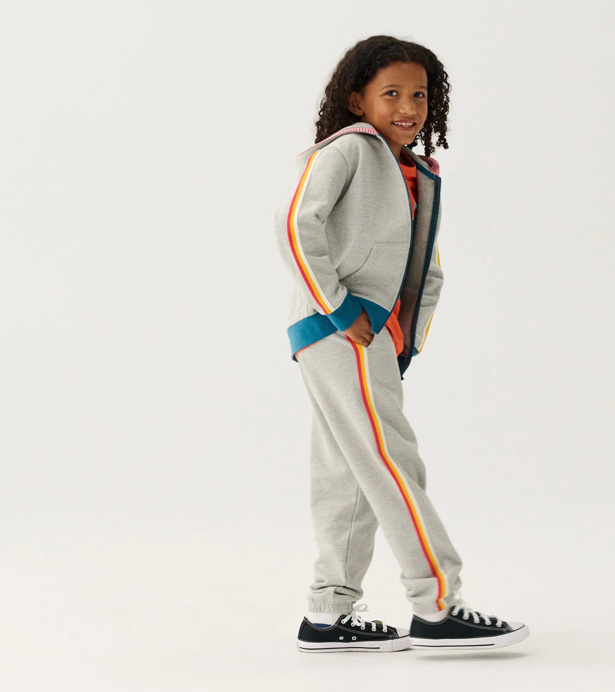 Hatley Boys Athletic Grey Baggy Track Pants 4